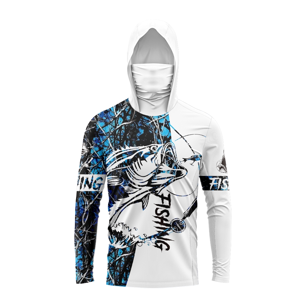Men Bass Fish Print Fishing Ho - Outdoor Sports 评论和价格