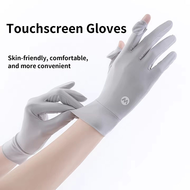 Sunscreen Ice Silk Breathable  - Outdoor Sport Gloves 评论和价格