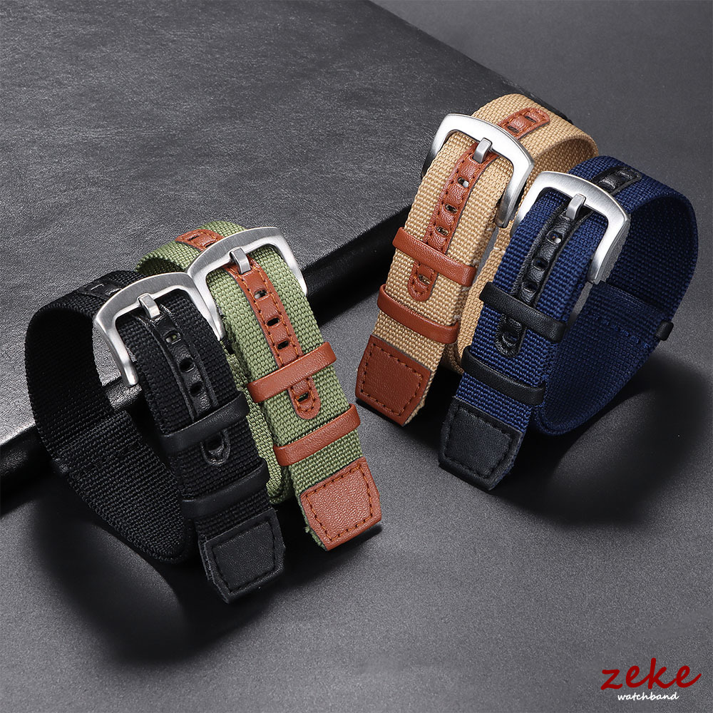 20mm 22mm Nylon Leather Watch  - Outdoor Sport Field 评论和价格