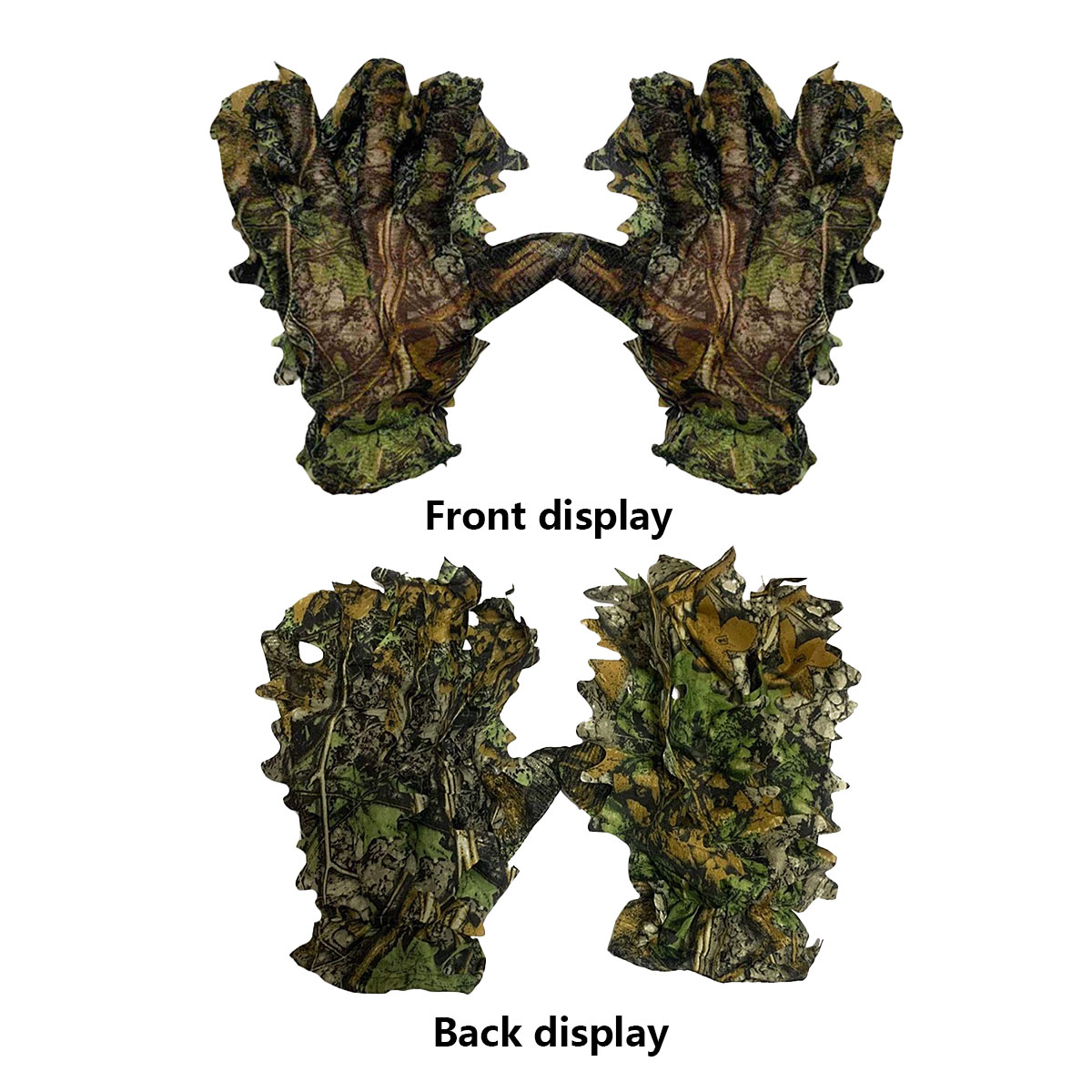 3D Camouflage Leaf Hunting Glo - Outdoor Sport Gloves 评论和价格